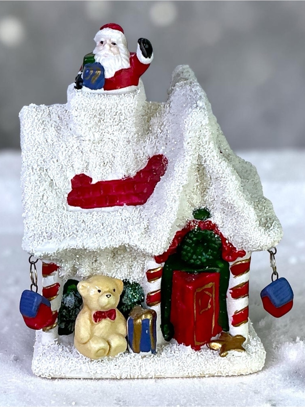K’s Collection Christmas Village Santa Snow House Vintage Collectible 1990’s